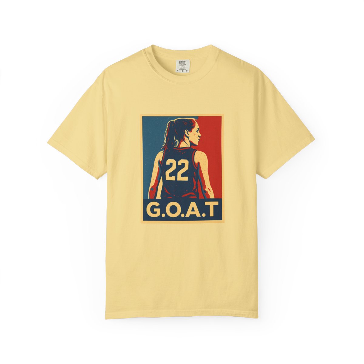 Caitlin Clark GOAT Basketball Tribute T-Shirt - alternate angle 4, merchandise