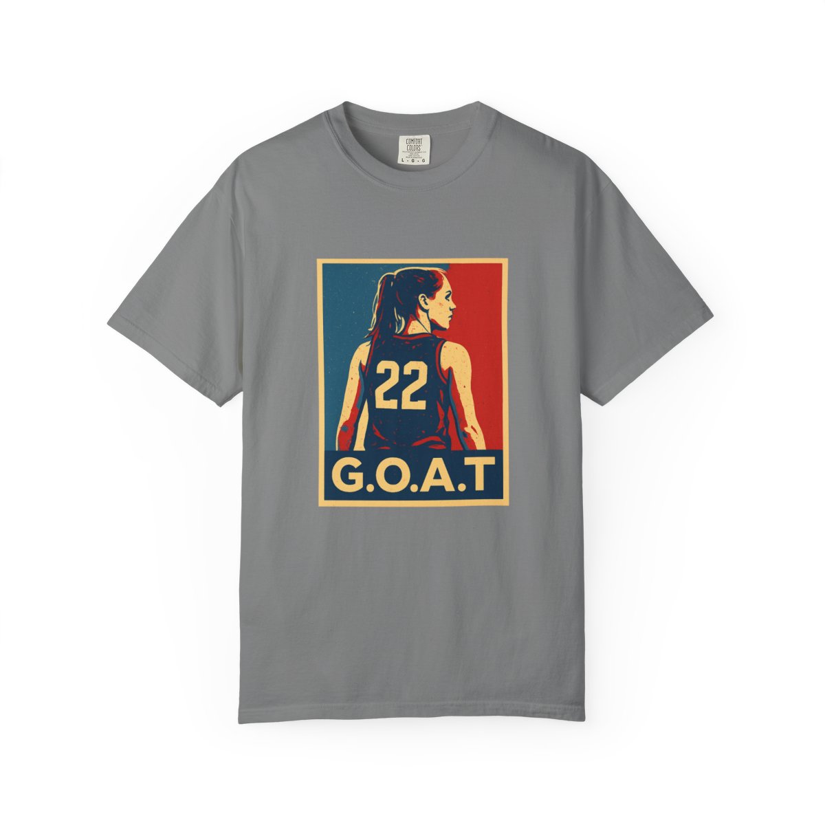 Caitlin Clark GOAT Basketball Tribute T-Shirt - alternate angle 5, merchandise