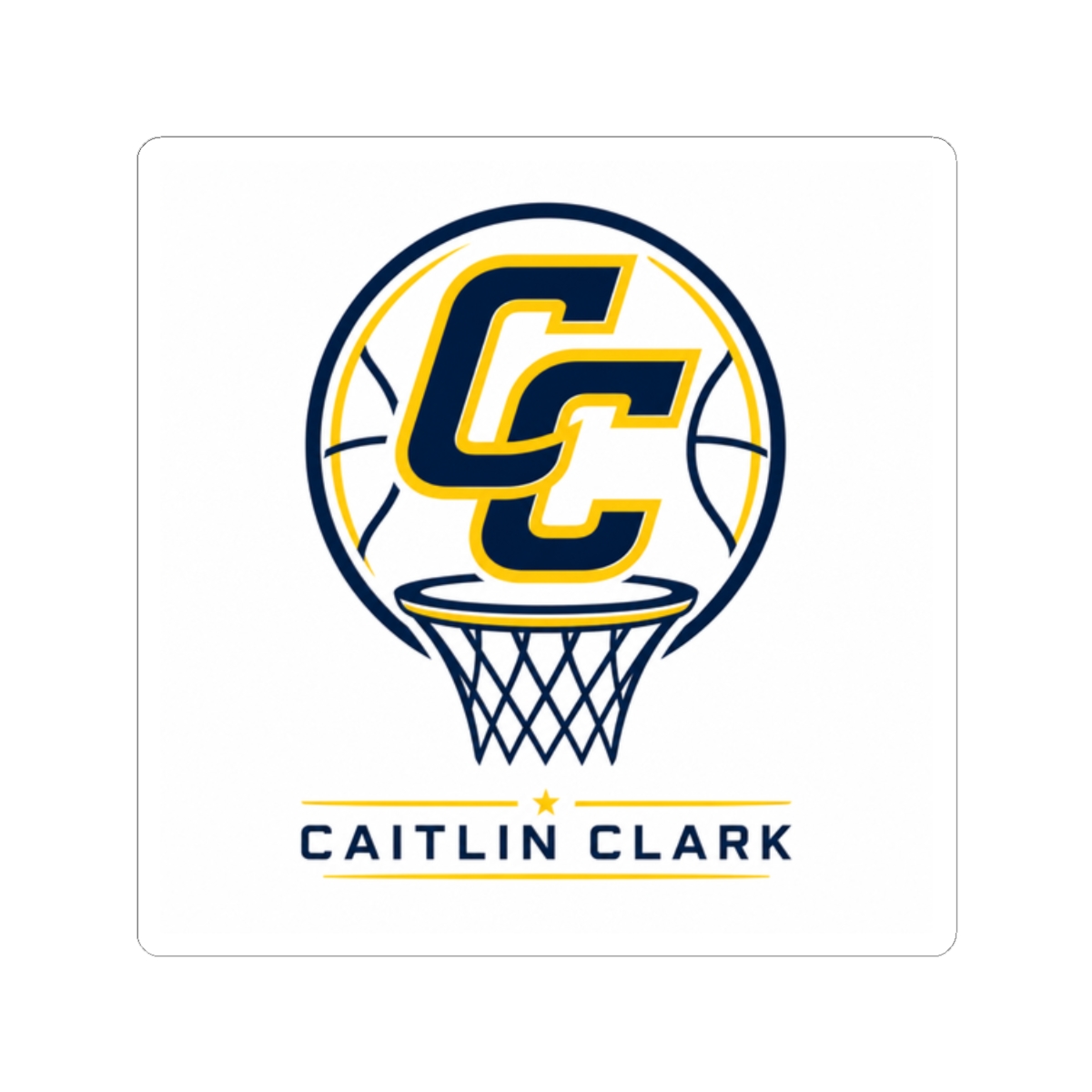 Caitlin Clark "Caitlin Clark" Sticker - Official Stickers merchandise