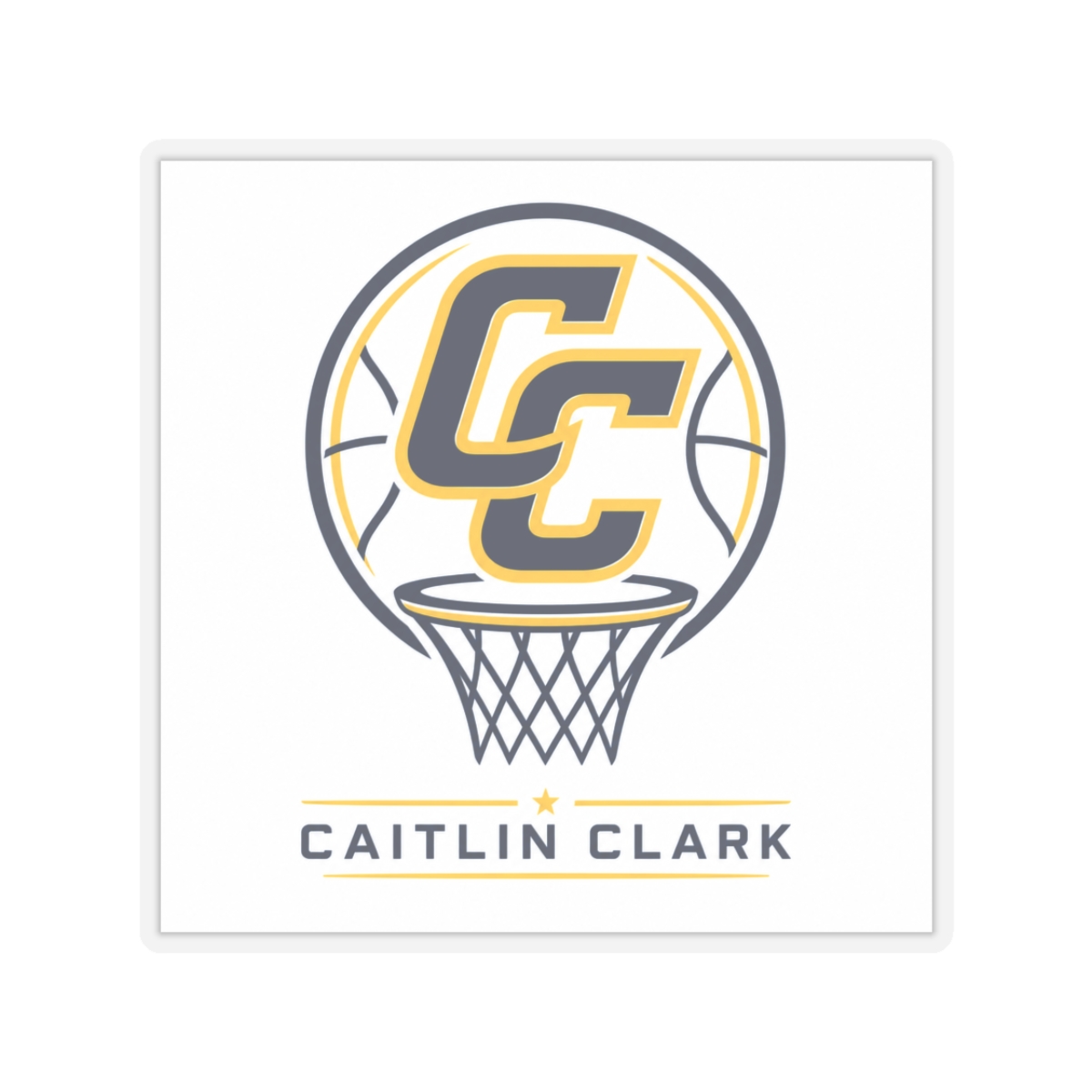 Caitlin Clark "Caitlin Clark" Sticker