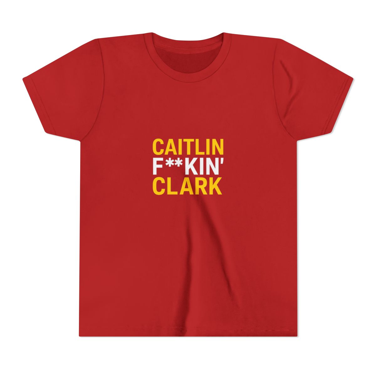 Caitlin FKIN Clark Bold Basketball Fan Kids T Shirt - Caitlin Clark official t-shirts merch